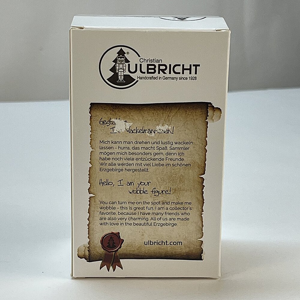 VTG Christian Ulbricht Bobblehead Teeter Man Santa Clause 5" Dwarf Ornament Rare - Picture 2 of 5